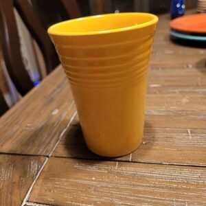 NWT Fiestware Yellow Tumbler 4 1/2" Tall